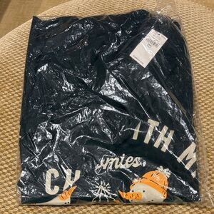 Green Graphic Shirt with Snowman Design